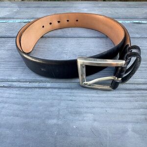 Men's Black Leather Belt
